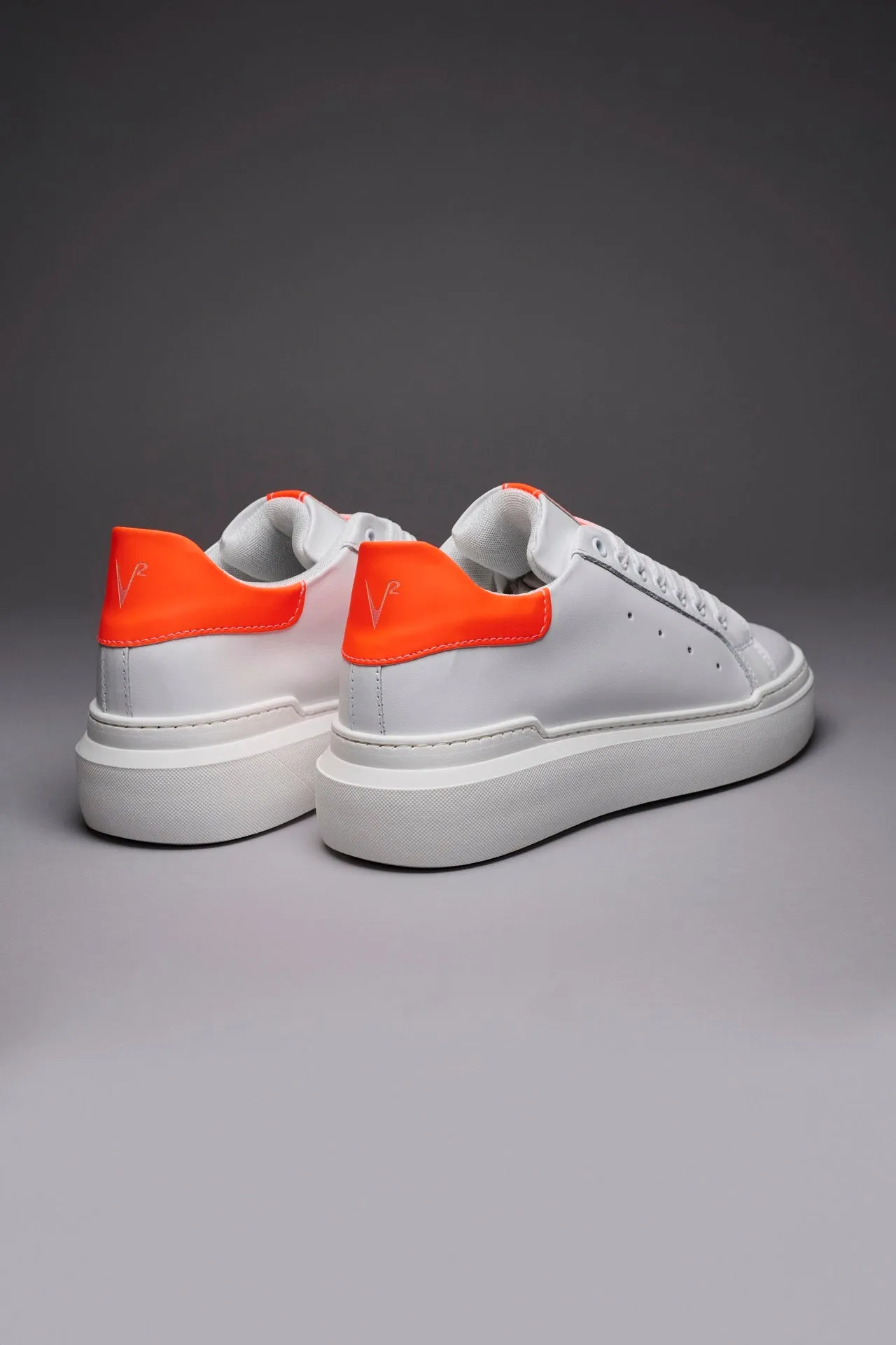 VEGA - Sneakers a suola alta retro Arancione Fluo